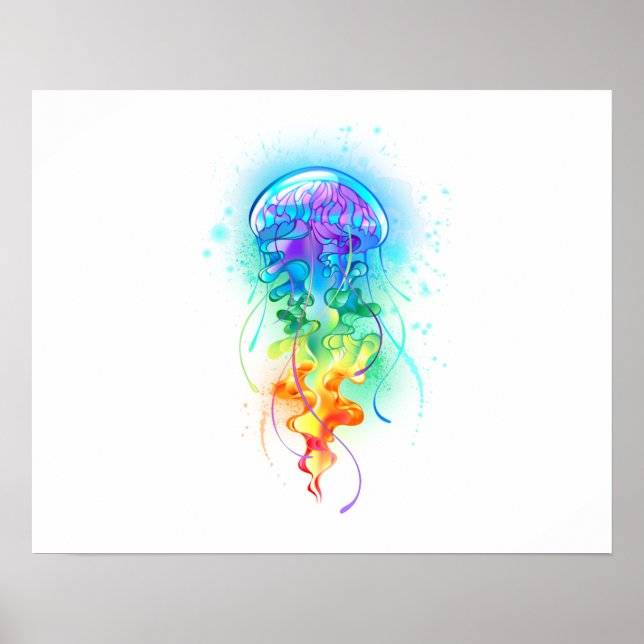 Rainbow jellyfish poster (Front)