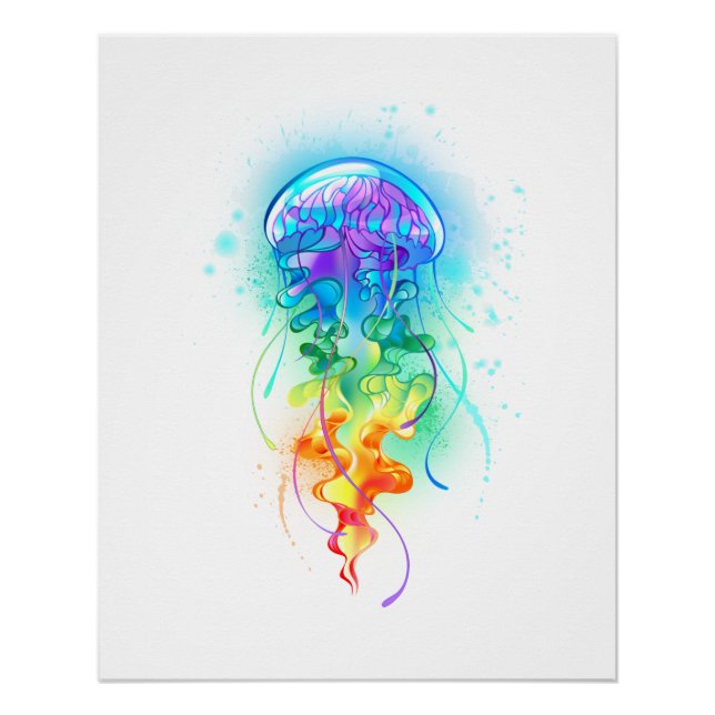 Rainbow jellyfish poster (Front)