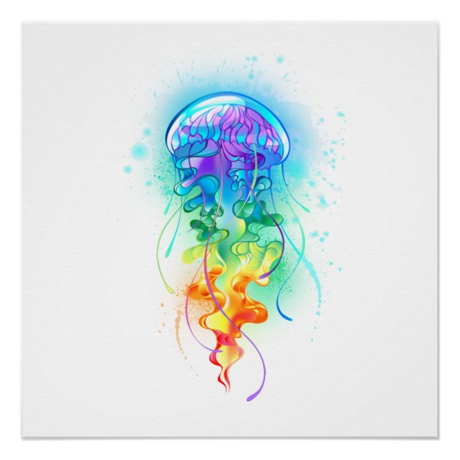 Rainbow jellyfish poster (Front)
