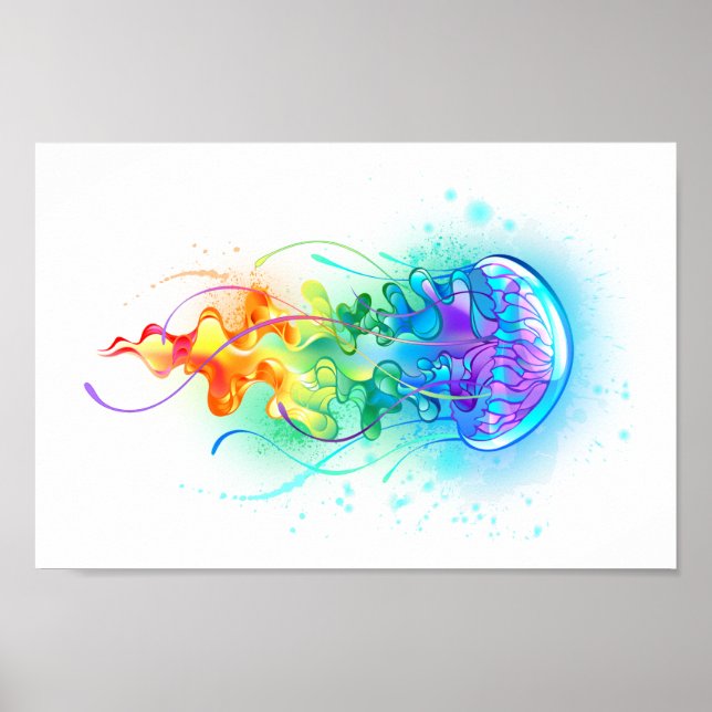 Rainbow jellyfish poster (Front)