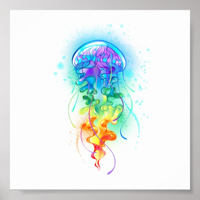 Rainbow jellyfish poster (Front)