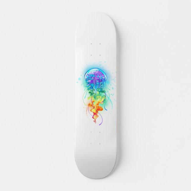 Rainbow jellyfish skateboard (Front)