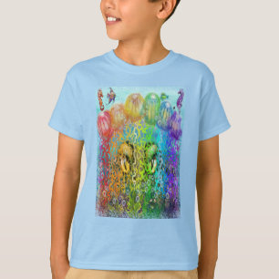 Rainbow Jellyfish Tentacles T-Shirt