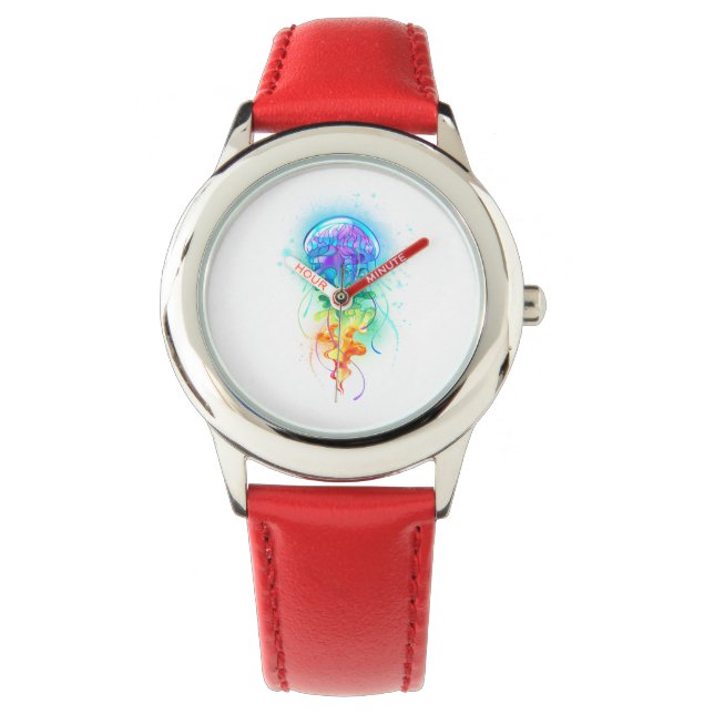 Rainbow jellyfish watch (Front)