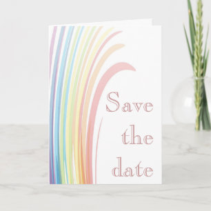 Rainbow Joy Save the Date Card