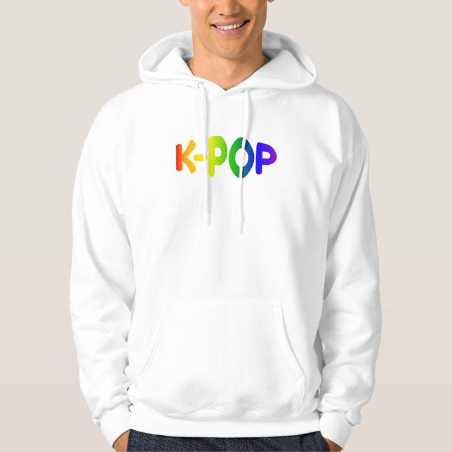 Rainbow K-Pop Men's Hoodie (Front)