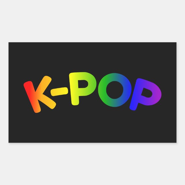 Rainbow K-Pop Sticker (Front)