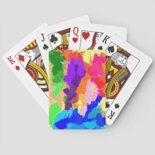Rainbow Kaleidoscope Butterflies Playing Cards