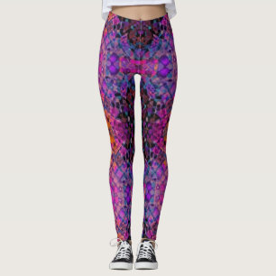 rainbow kaleidoscope leggings