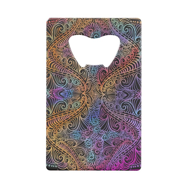 Rainbow Kaleidoscope Mandala (Front)