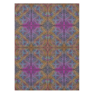 Rainbow Kaleidoscope Mandala Tablecloth
