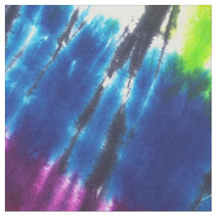 Rainbow Kaleidoscope Tie-Dye Fabric