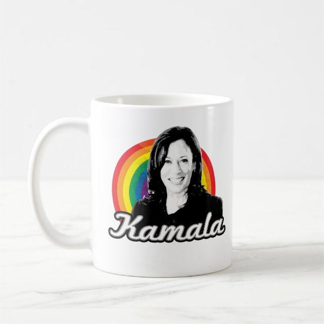 Rainbow Kamala Coffee Mug (Left)