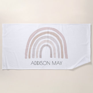 Rainbow kids beach towel
