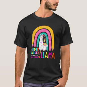 Rainbow Kindergarten No Prob Llama 100th Day of Sc T-Shirt