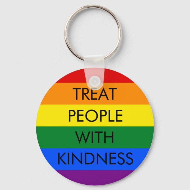Rainbow Kindness Keychain (Front)