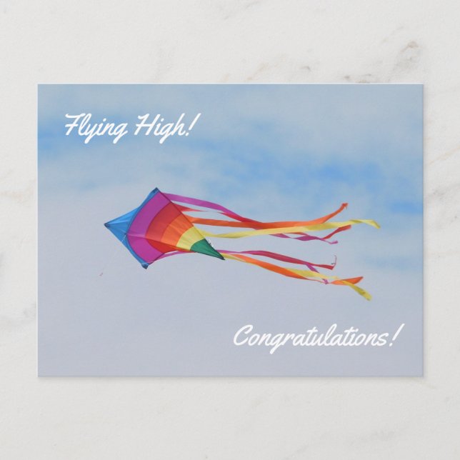 Rainbow Kite Postcard (Front)