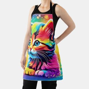 Rainbow Kitten Dream Apron