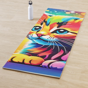 Rainbow Kitten Dream Yoga Mat