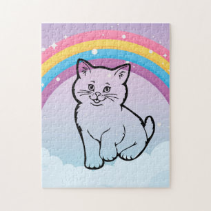 rainbow kitten jigsaw puzzle