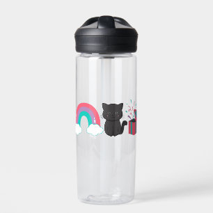 Rainbow Kitten Surprise Icon Water Bottle