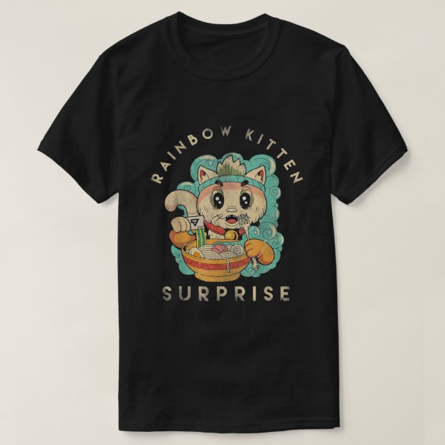Rainbow Kitten Surprise T-Shirt (Design Front)