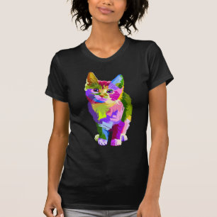 rainbow kitten tee shirt