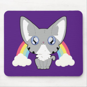 Rainbow Kitty Mouse Pad
