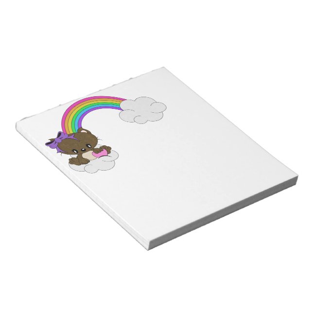 Rainbow Kitty Notepad (Angled)