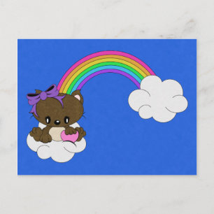 Rainbow Kitty Postcard