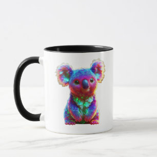 Rainbow Koala Fantasy Art Mug
