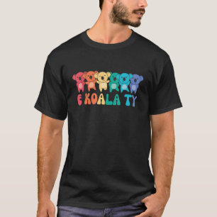 Rainbow Koala Pun Pride Lgbtq Cute Animals Koala T-Shirt