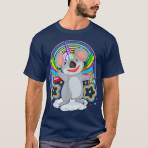 Rainbow Koalacorn Fairytale Australia Animal Koala T-Shirt