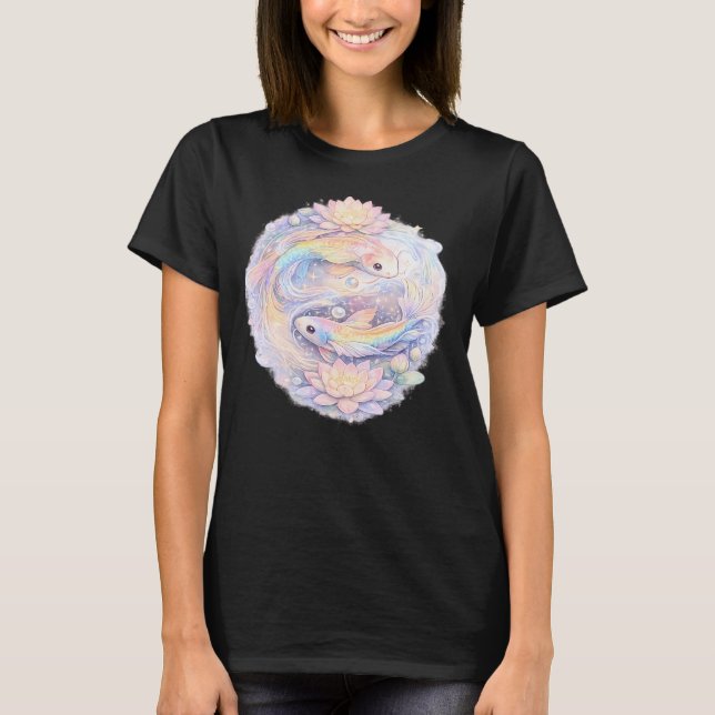 Rainbow Koi Fish Pride Sticker T-Shirt (Front)
