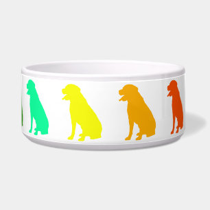 Rainbow Labrador Pet Bowl