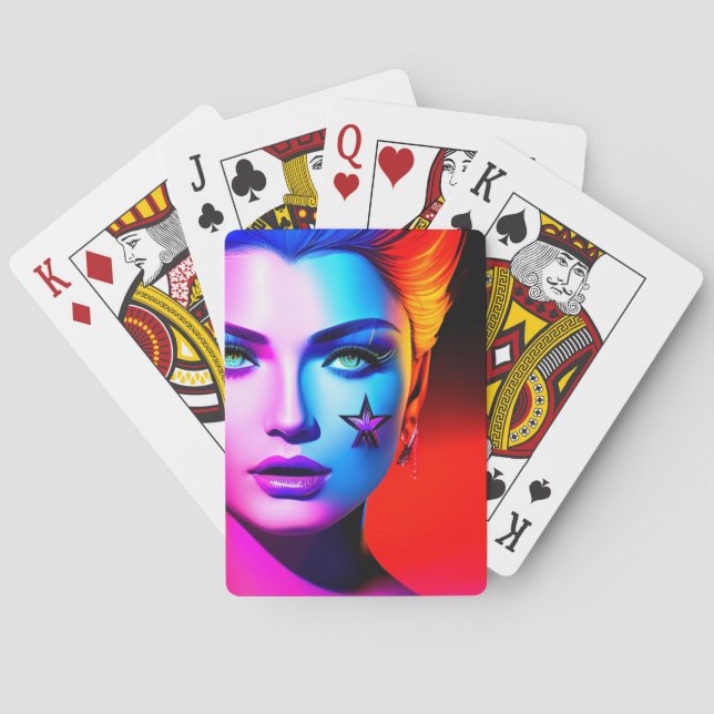 Rainbow Lady Playing Cards (Back)
