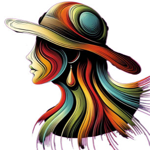 Rainbow Lady T-Shirt Design