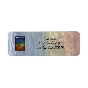Rainbow Landscape Return Address Label