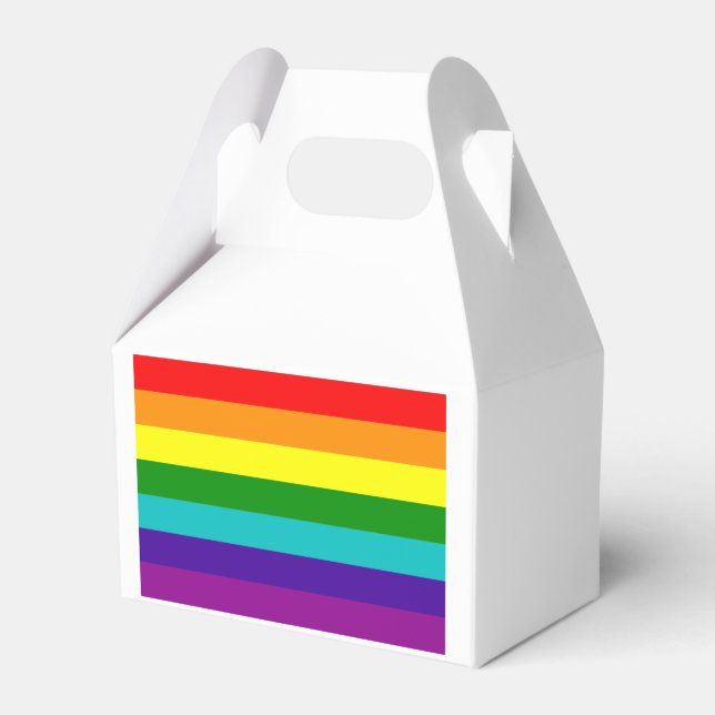 RAINBOW  LARGE GIFT BAG FAVOR BOX (Front Side)