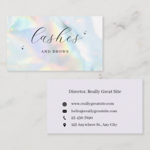 Rainbow Lash & Brow Business Card Ed