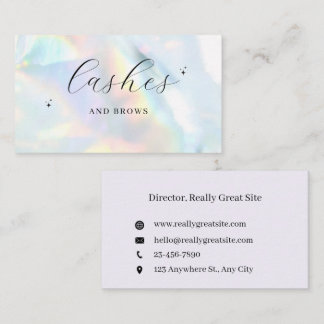  Rainbow Lash & Brow Business Card | Ed
