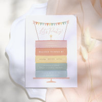 Rainbow Layer Cake Birthday Party