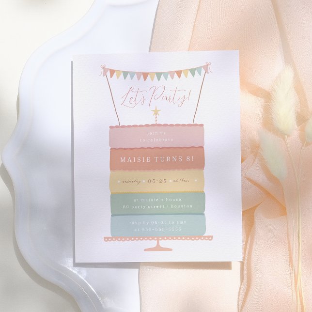 Rainbow Layer Cake Budget Birthday Party (Creator Uploaded)