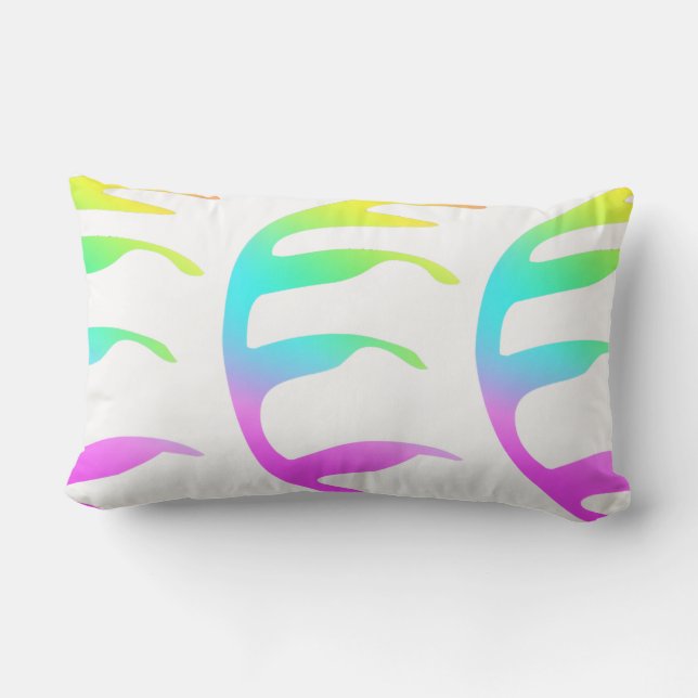 Rainbow Leaf  Lumbar Cushion (Back)