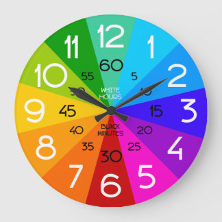 Rainbow Learn to Tell Time Classroom Clock