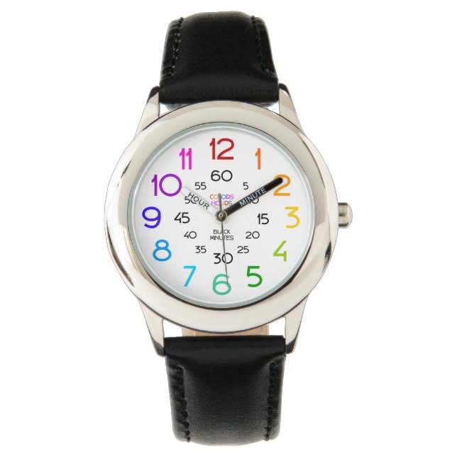 Rainbow Learn to Tell Time Watch for Kids (Front)