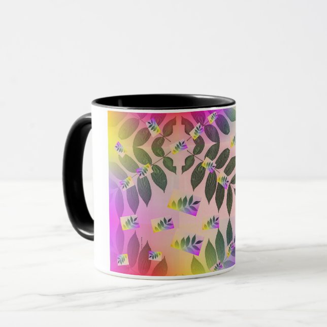 RAINBOW LEAVES MUG (Front Left)
