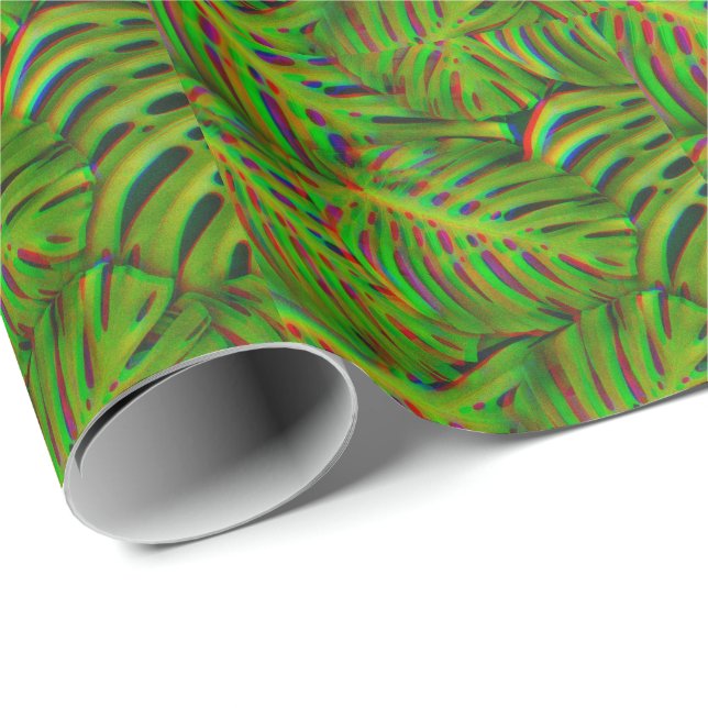 Rainbow Leaves Wrapping Paper (Roll Corner)