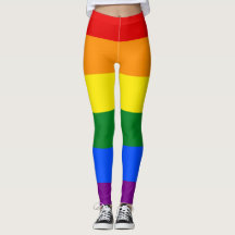 Rainbow Leggings, Colourful Leggings for Women