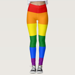 Rainbow Leggings, Colourful Leggings for Women